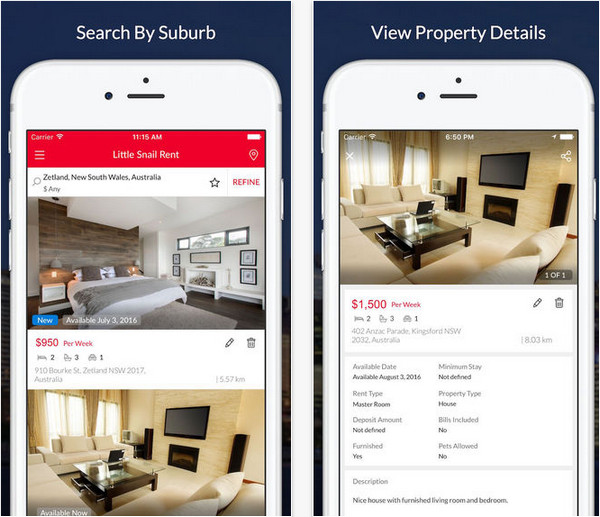小蜗牛租房截图