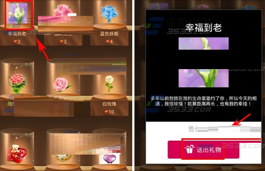 在红娘网中送礼物给心仪人的详细步骤截图