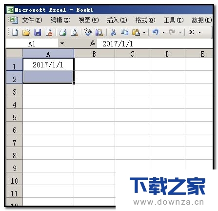 Excel2016隔行插入连续日期的详细教程截图