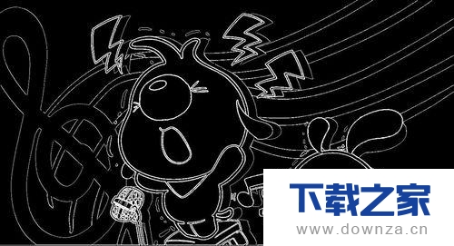 用PS把卡通图变换成轮廓图的详细教程截图