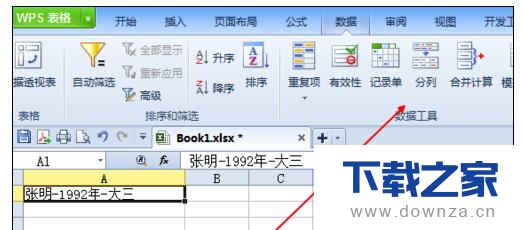 小秘诀!轻松做到wps表格分隔字段的方法介绍截图