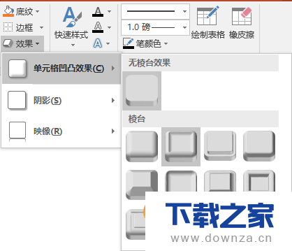 小窍门!PPT表格制作3D效果的图文教程截图