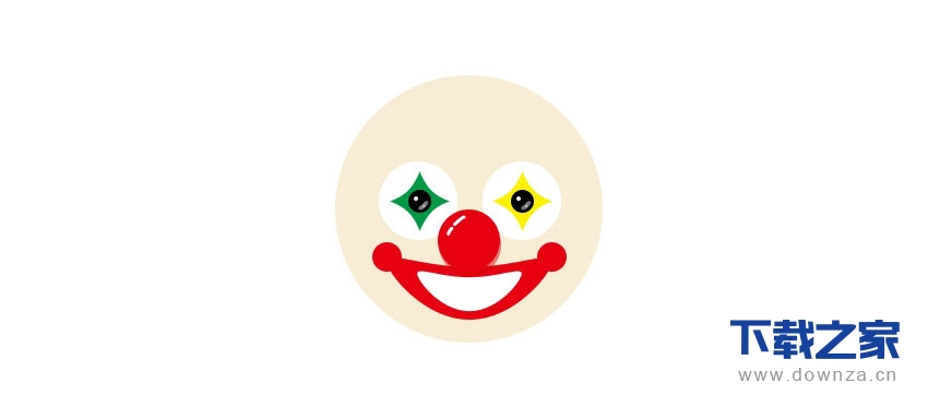 AI绘制出卡通小丑图标的简单教程截图