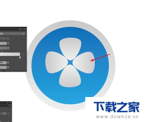 利用AI制作出四叶风扇图标的图文步骤截图