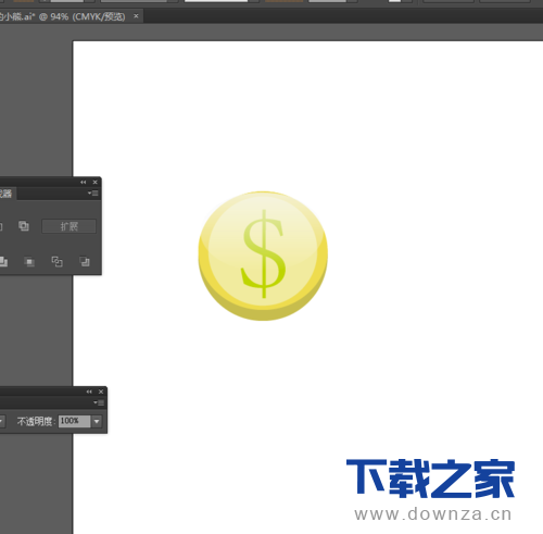 使用Ai做出金币图标的简单教程截图