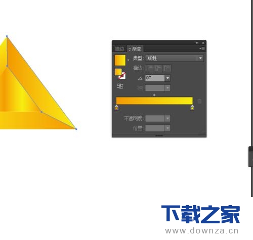 使用Ai做出金色立体三角形的图文教程截图
