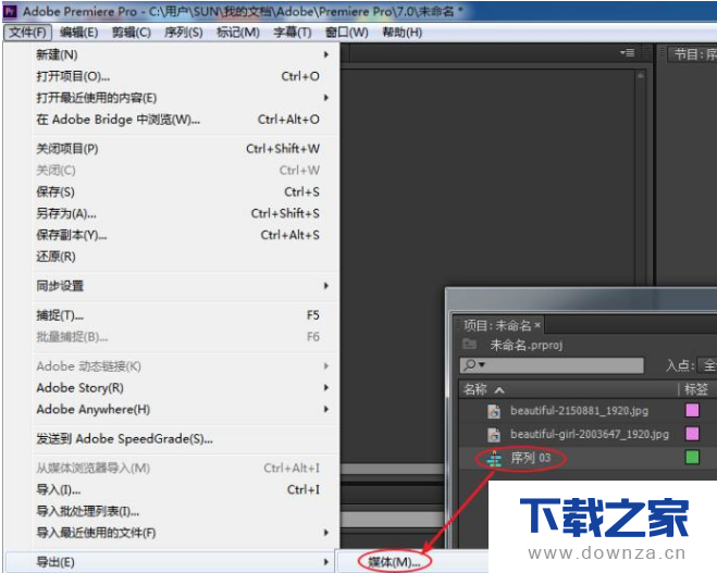 在Premiere中制作转场效果的方法截图