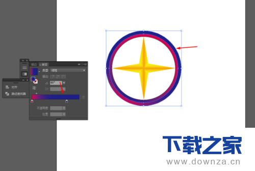 使用ai绘画出星形标志的详细操作方法截图