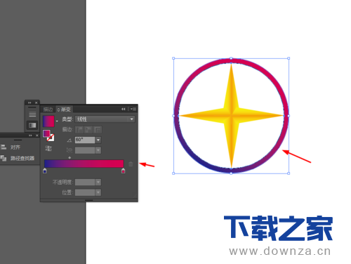 使用ai绘画出星形标志的详细操作方法截图