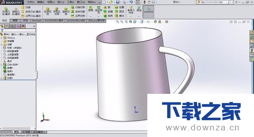 solidworks打造出水杯的详细教程截图