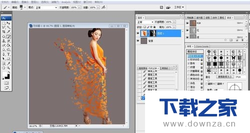 利用PS制作出破碎效果的操作教程截图