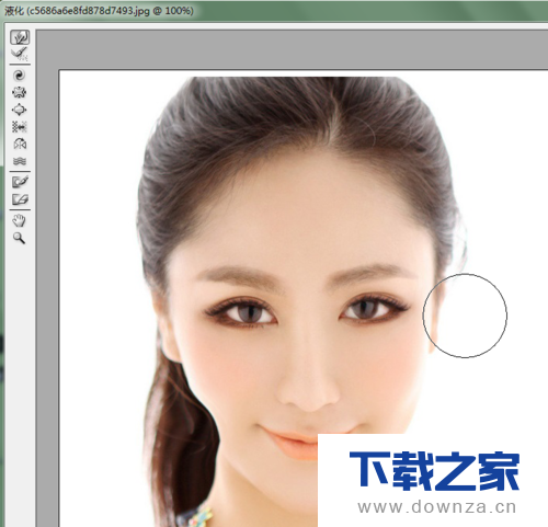 运用PS软件瘦脸的具体操作教程截图