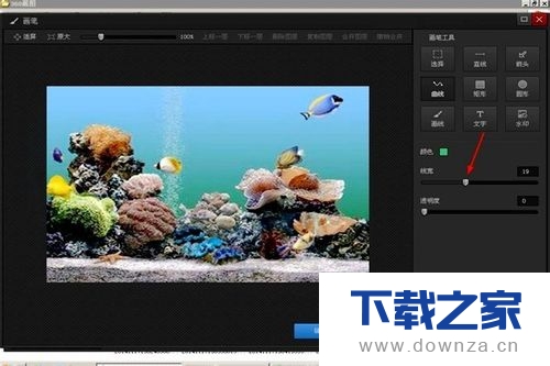 光影魔术手画笔画曲线的具体操作方法截图