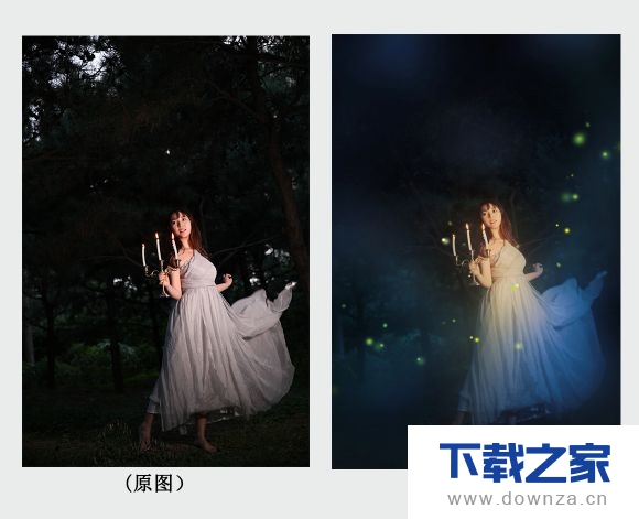 利用PS工具给照片添加萤火虫效果的具体操作步骤截图