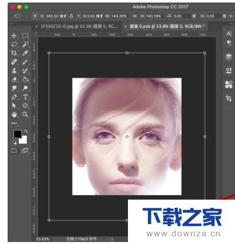 利用PS制作人像飞射效果的图文教程截图
