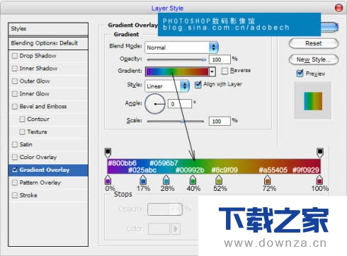 使用PhotoShop软件制作彩色渐变文字的图文教程截图