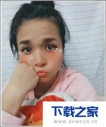 用美颜相机制作出爱哭鬼效果的简单操作流程截图