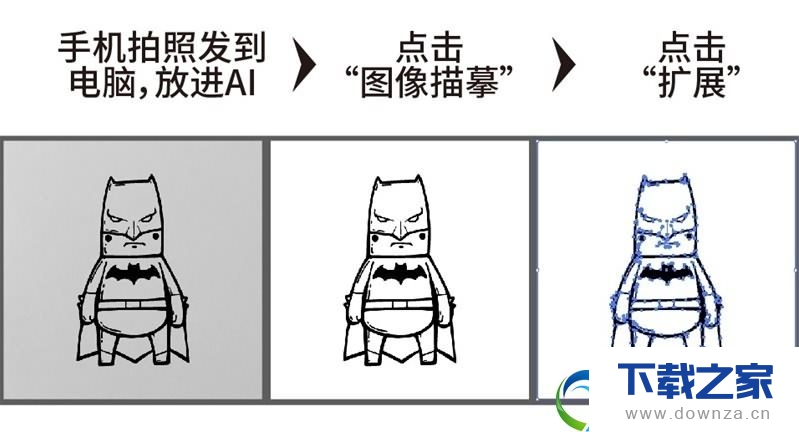 把手绘卡通形象转换成PS的操作步骤截图