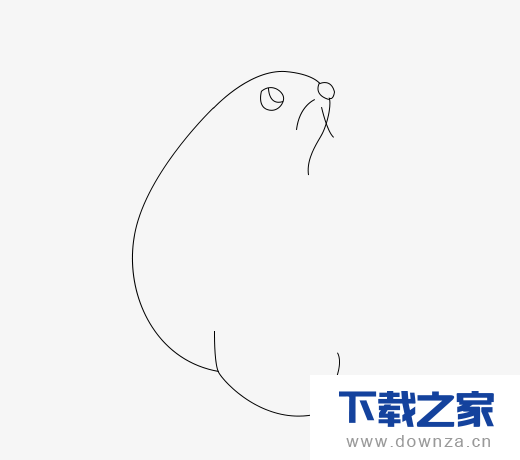 用ps画简笔画效果的海狮的具体操作教程截图