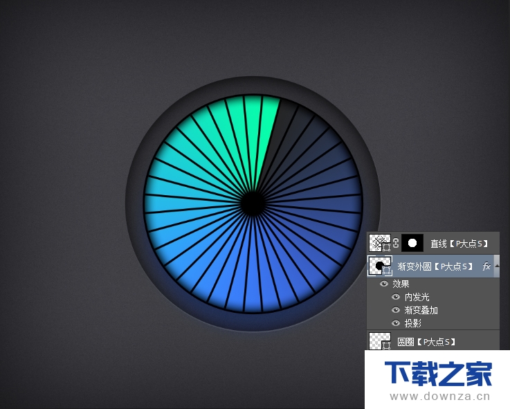 利用PS制作超好看的渐变按钮图标的操作步骤截图