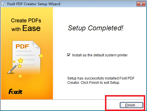 Foxit PDF Creator安装具体步骤