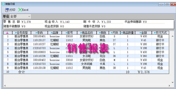 颐讯服装软件